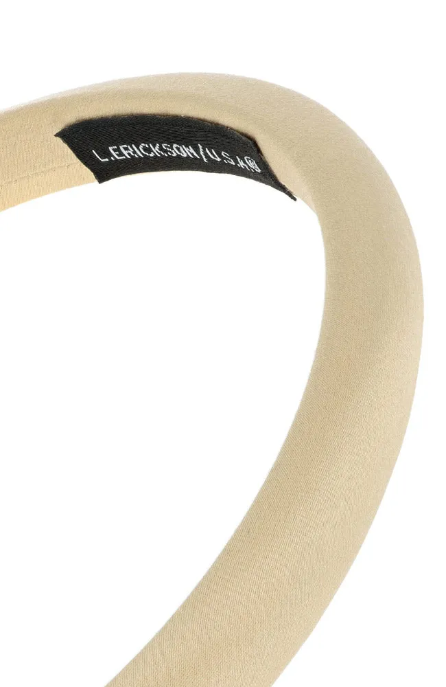 1/2" Padded Headband - Silk Charmeuse