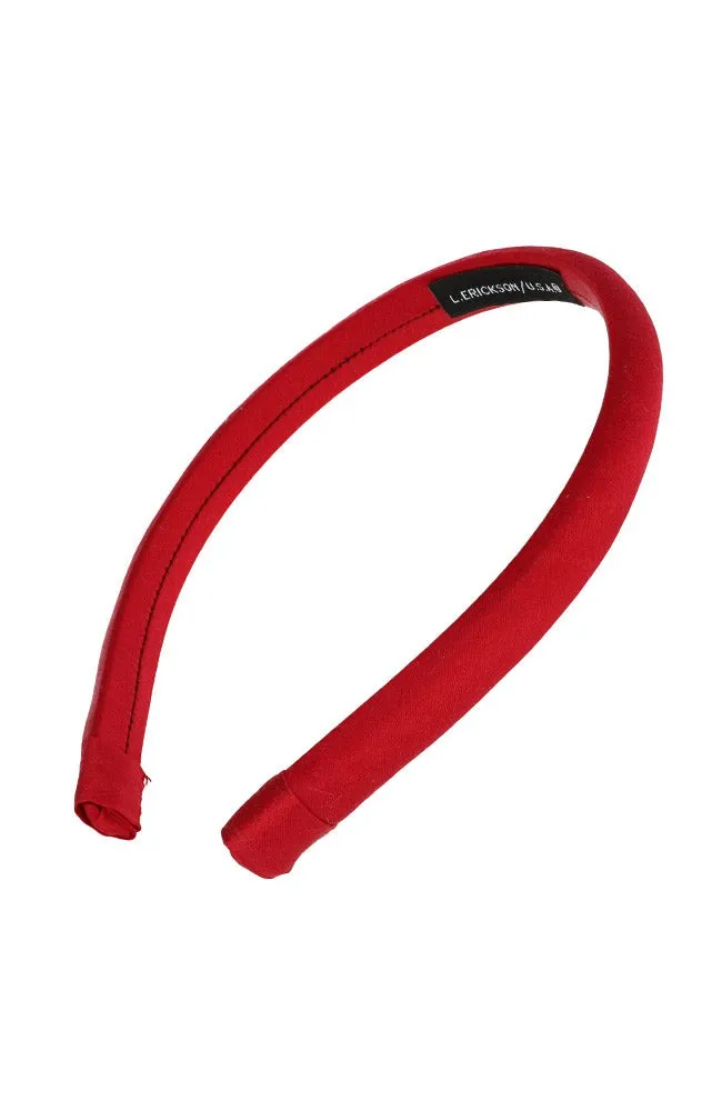 1/2" Padded Headband - Silk Charmeuse