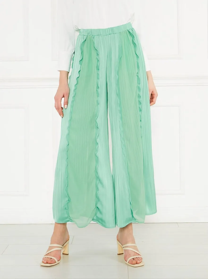 2004021- High Waist Plisse Pants