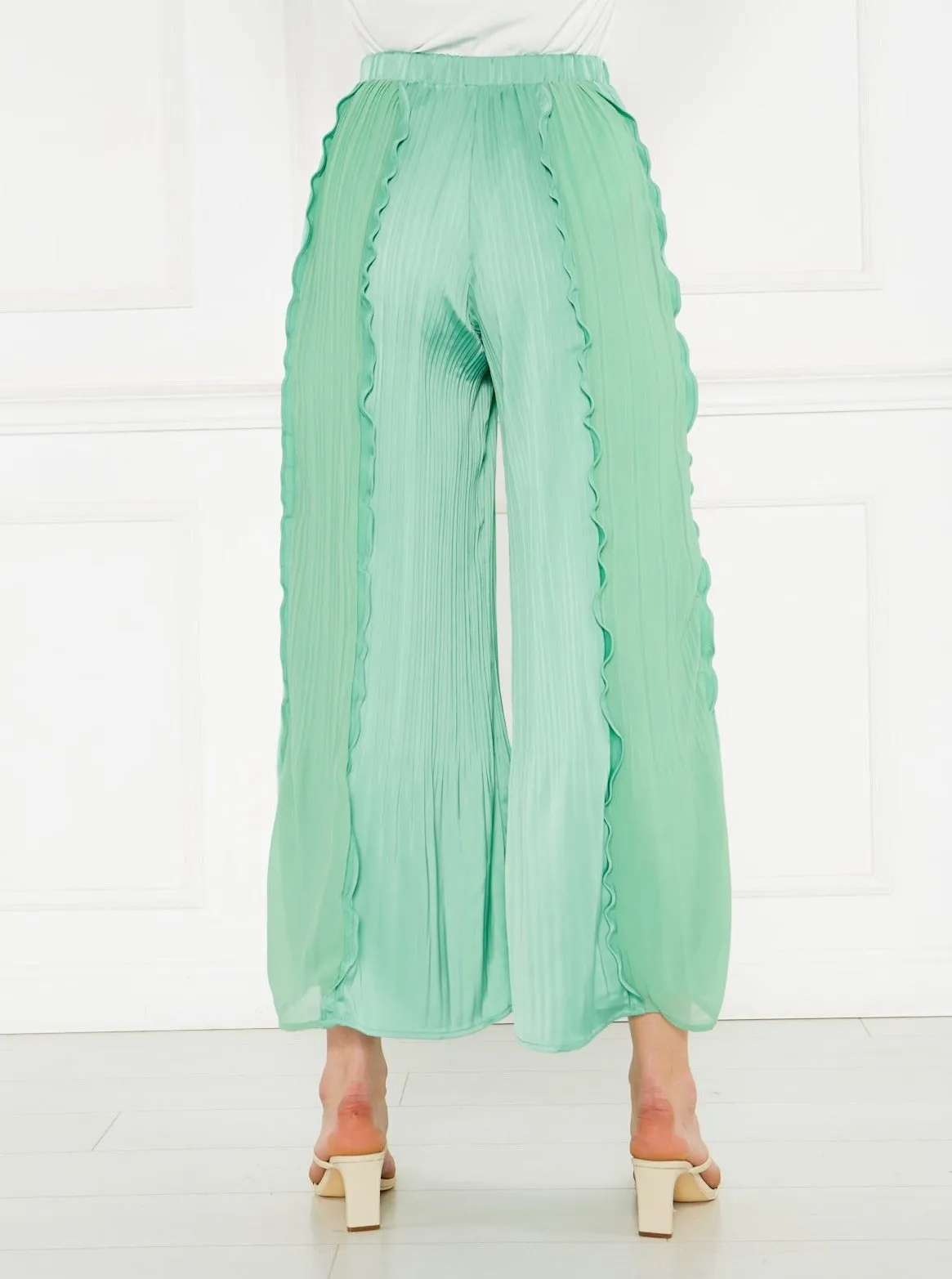 2004021- High Waist Plisse Pants