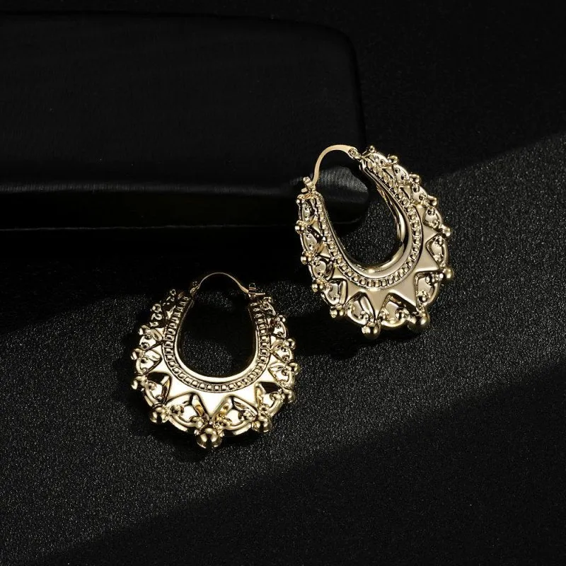48mm Light Gold Filled Bonded Large Creole Earrings