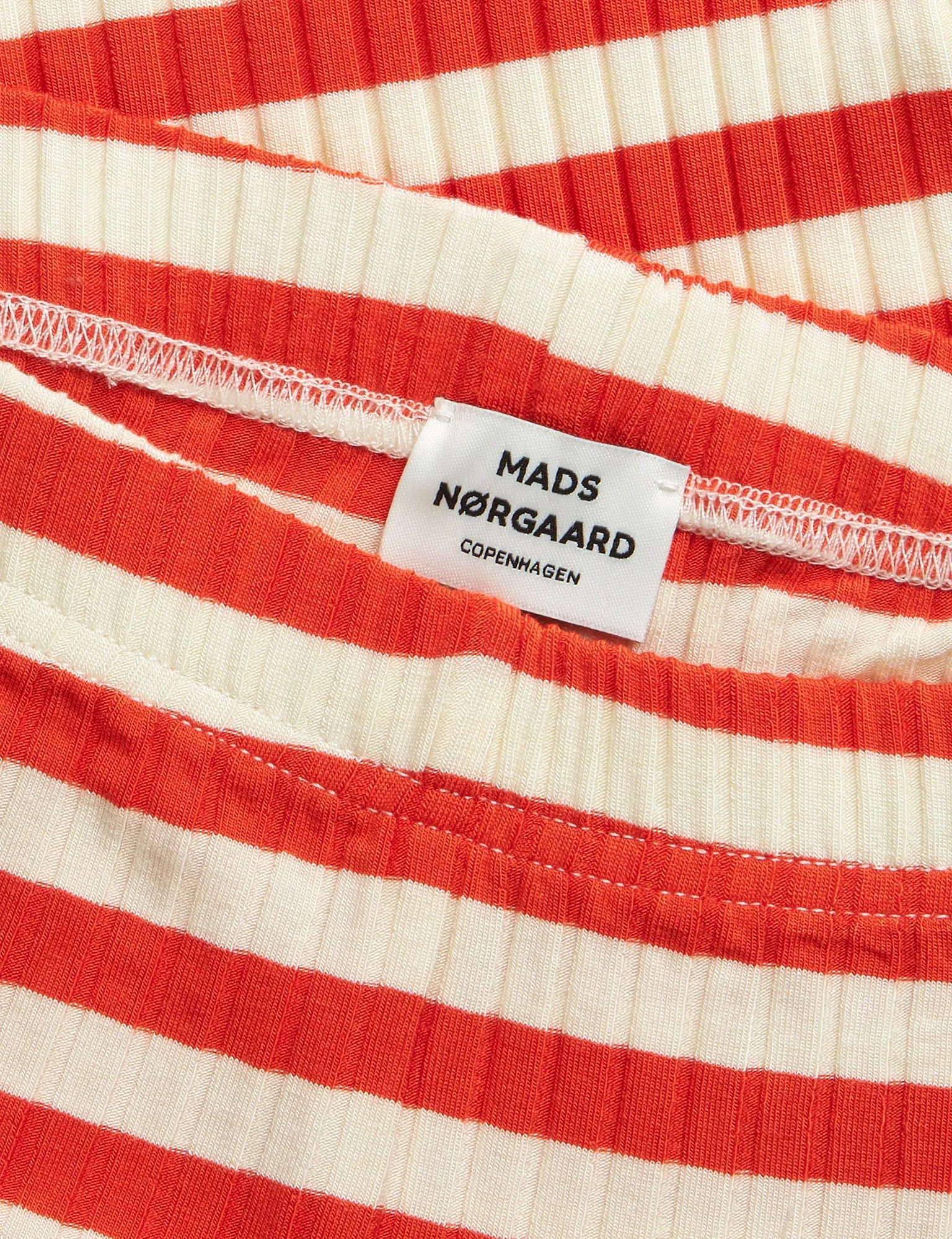 5x5 Classic Stripe Lala Leggings, Cherry Tomato/Vanilla Ice