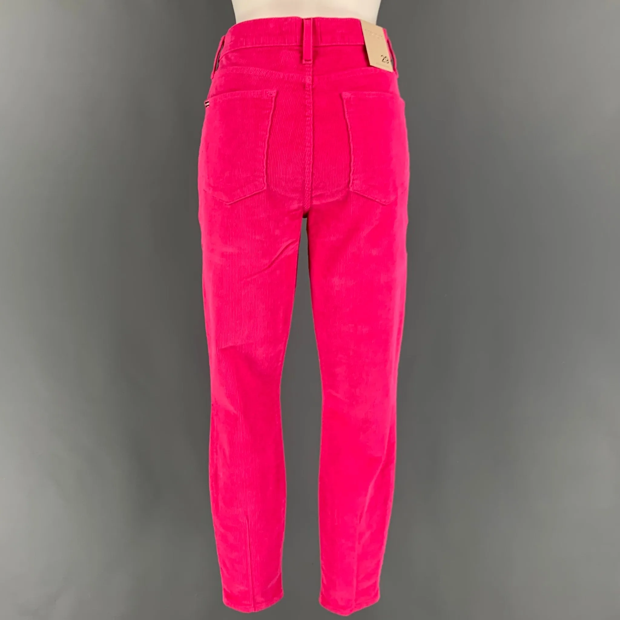ALICE   OLIVIA Size 29 Pink Cotton Corduroy Jean Cut Casual Pants