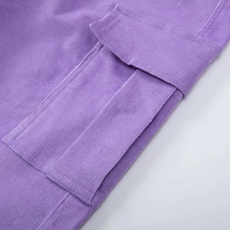 Basic Corduroy Cargo Pants