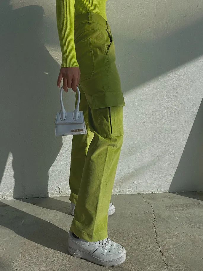 Basic Corduroy Cargo Pants