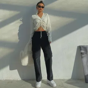 Basic Corduroy Cargo Pants