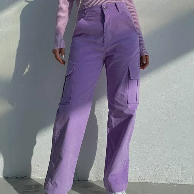 Basic Corduroy Cargo Pants