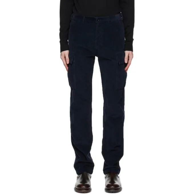 Belstaff Navy Cord Holder Cargo Pants