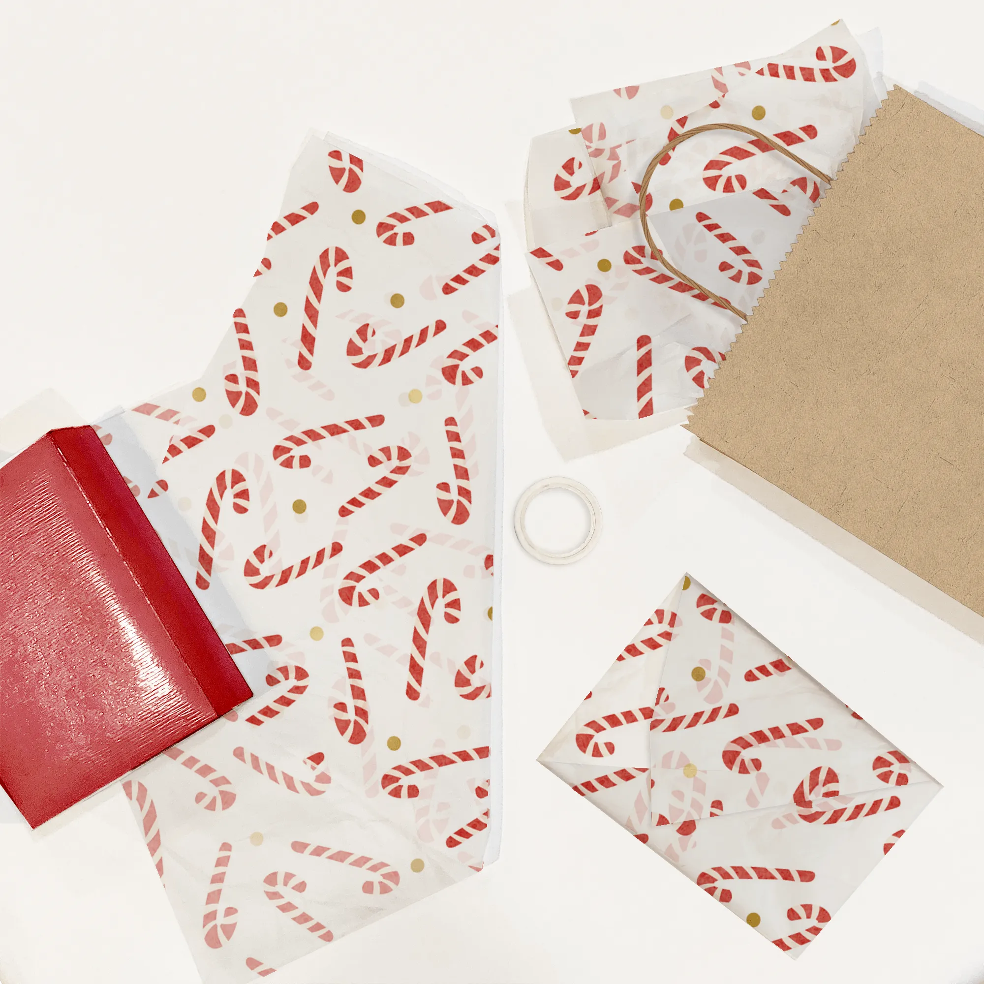 Candy Cane Tissue Paper
