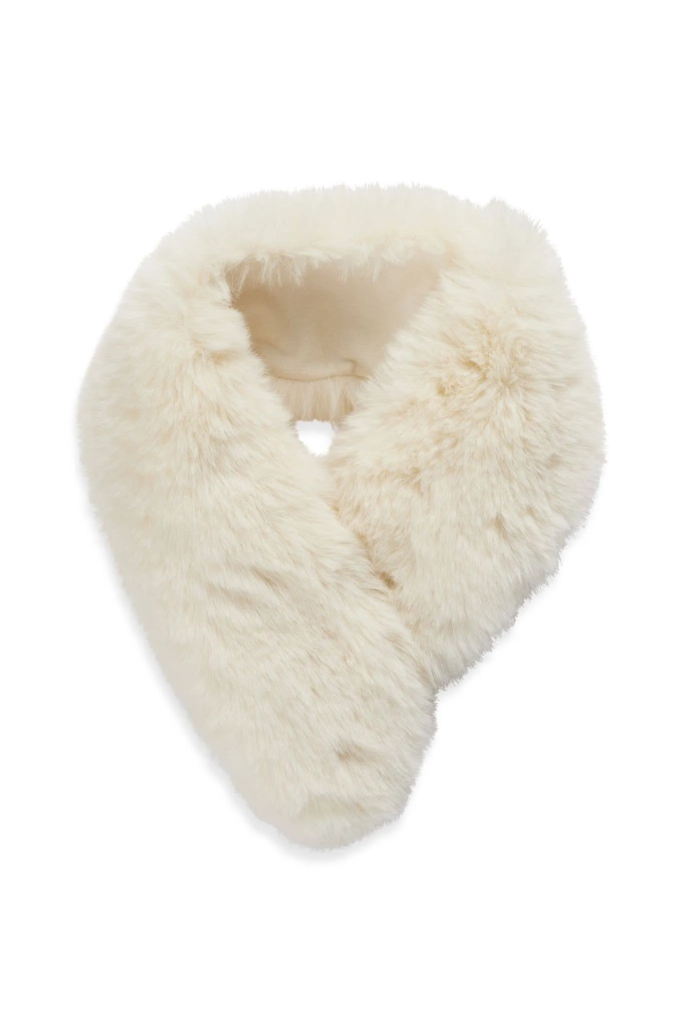 Chateau Faux Fur Scarf Ivory