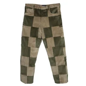 Corduroy Patchwork Pants