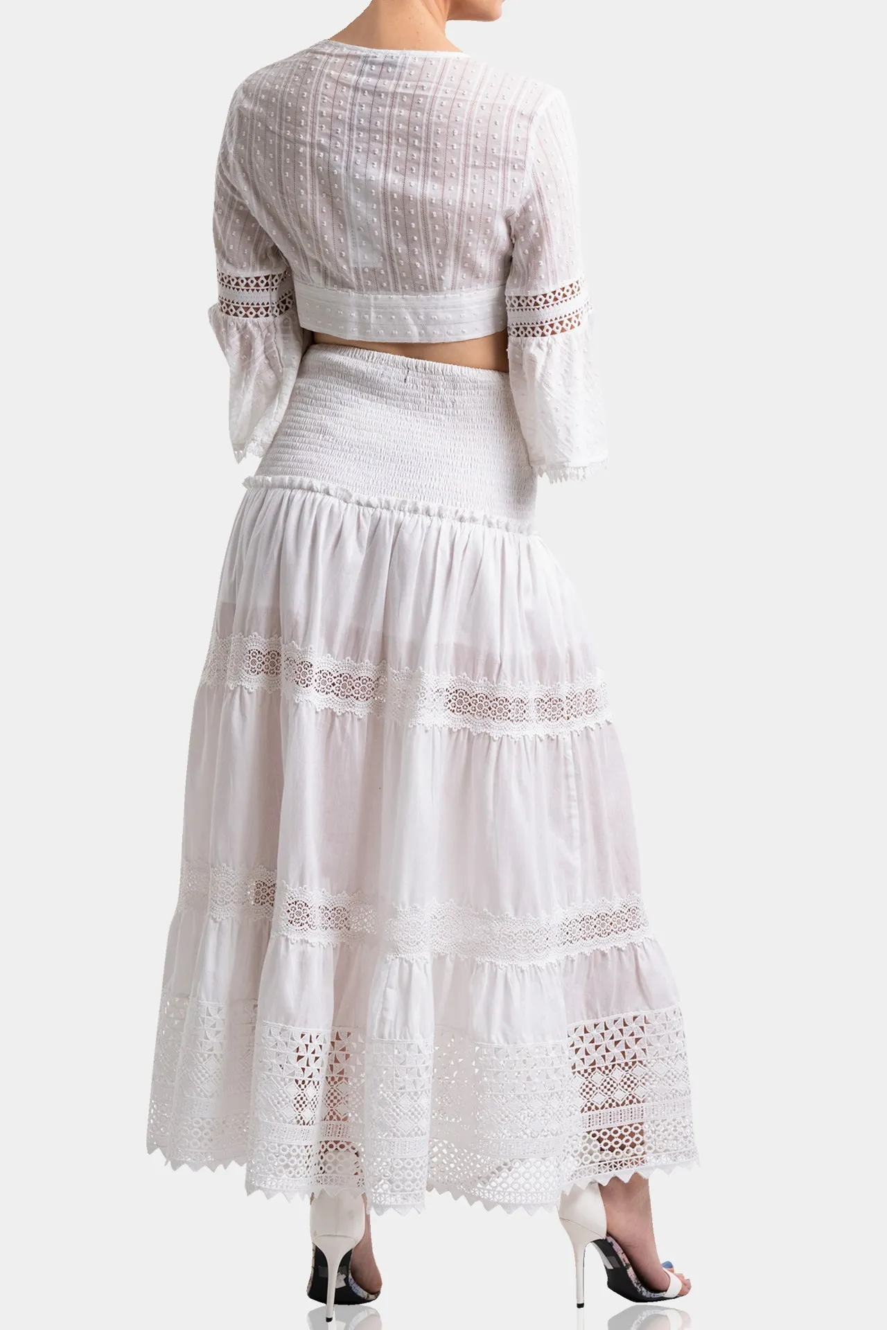 Cotton White Wrap Top