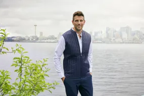 Cutter & Buck Ozette Men's Padded Body Warmer | Lightweight | Quilted | Navy/Black | S-4XL