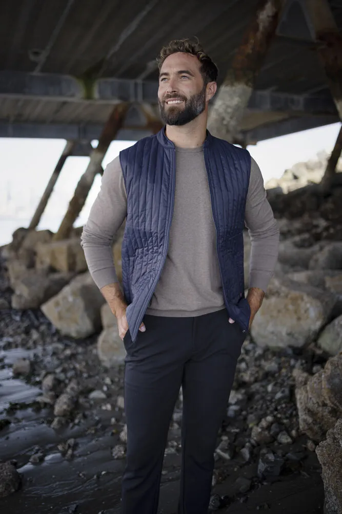 Cutter & Buck Ozette Men's Padded Body Warmer | Lightweight | Quilted | Navy/Black | S-4XL