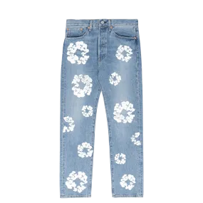 Denim Tears X Levi's Cotton Wreath Jeans 'Light Wash'