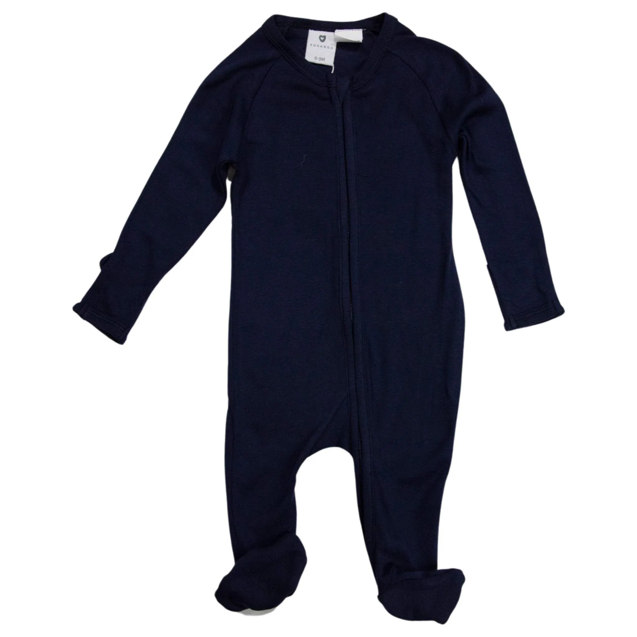 Double Zip Cotton Modal Romper Navy