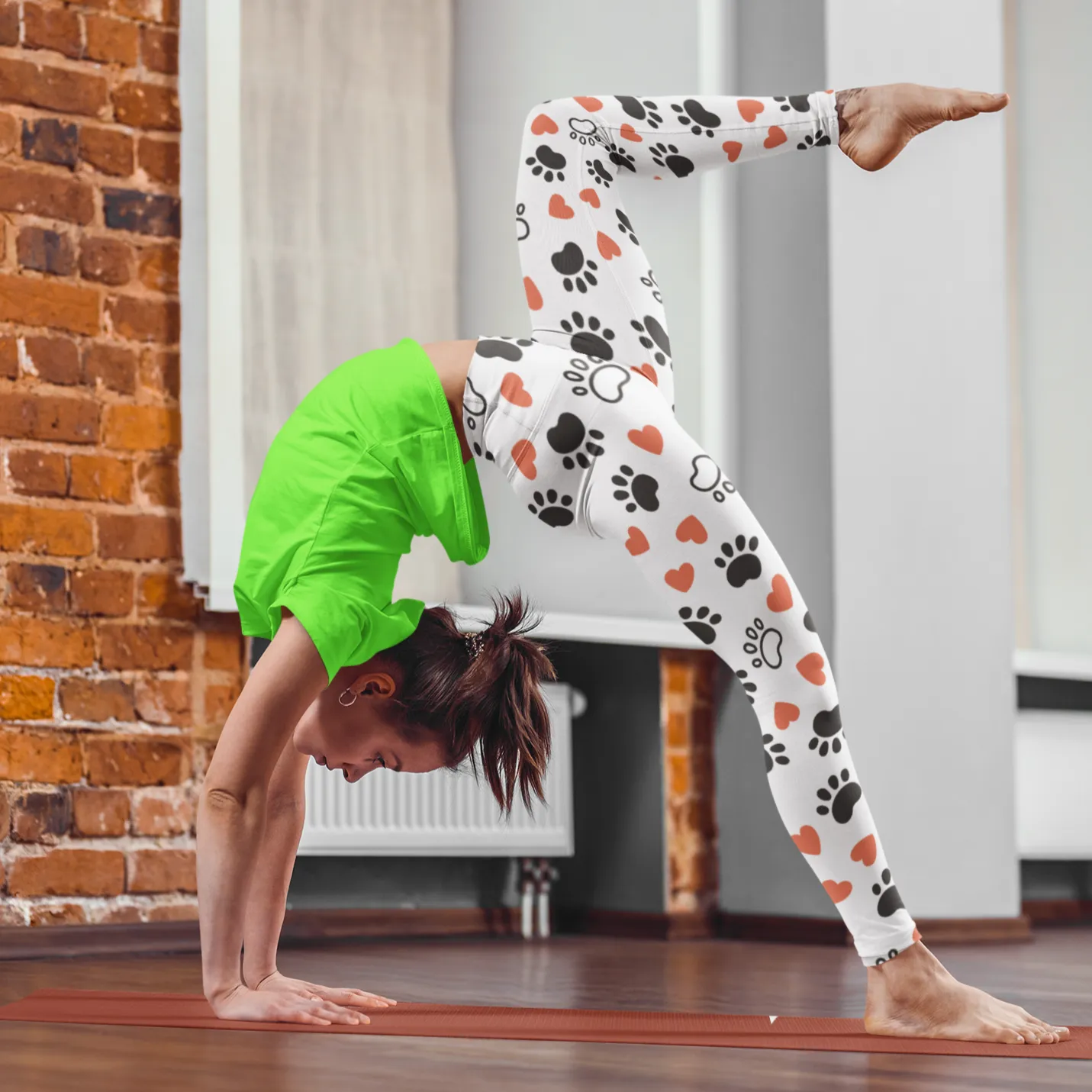 Dow Paw love Yoga Leggings
