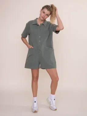 EFFORTLESS BUTTON UP ROMPER (FINAL SALE)