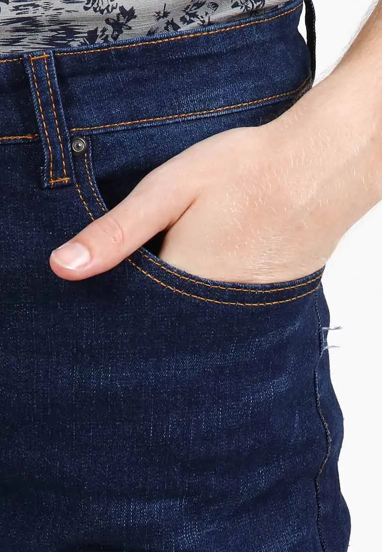 Forest Stretchable Slim Fit Jeans Men Denim Jeans | Seluar Jeans Lelaki Slim Fit - 610209
