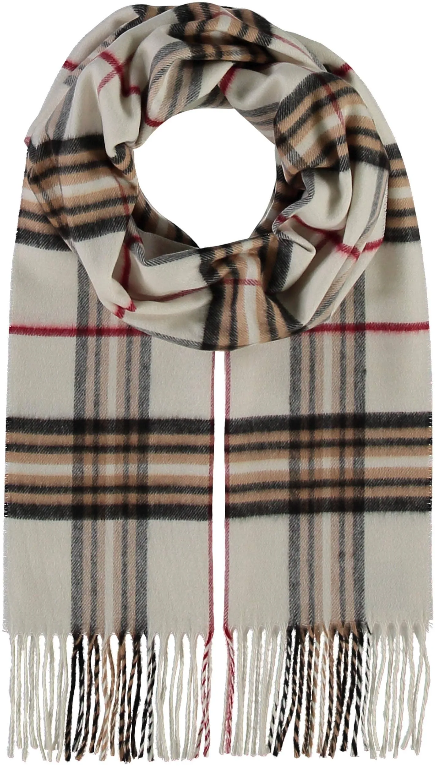 FRAAS - The Scarf Company - FRAAS Plaid Cashmink® Scarf: Light rose