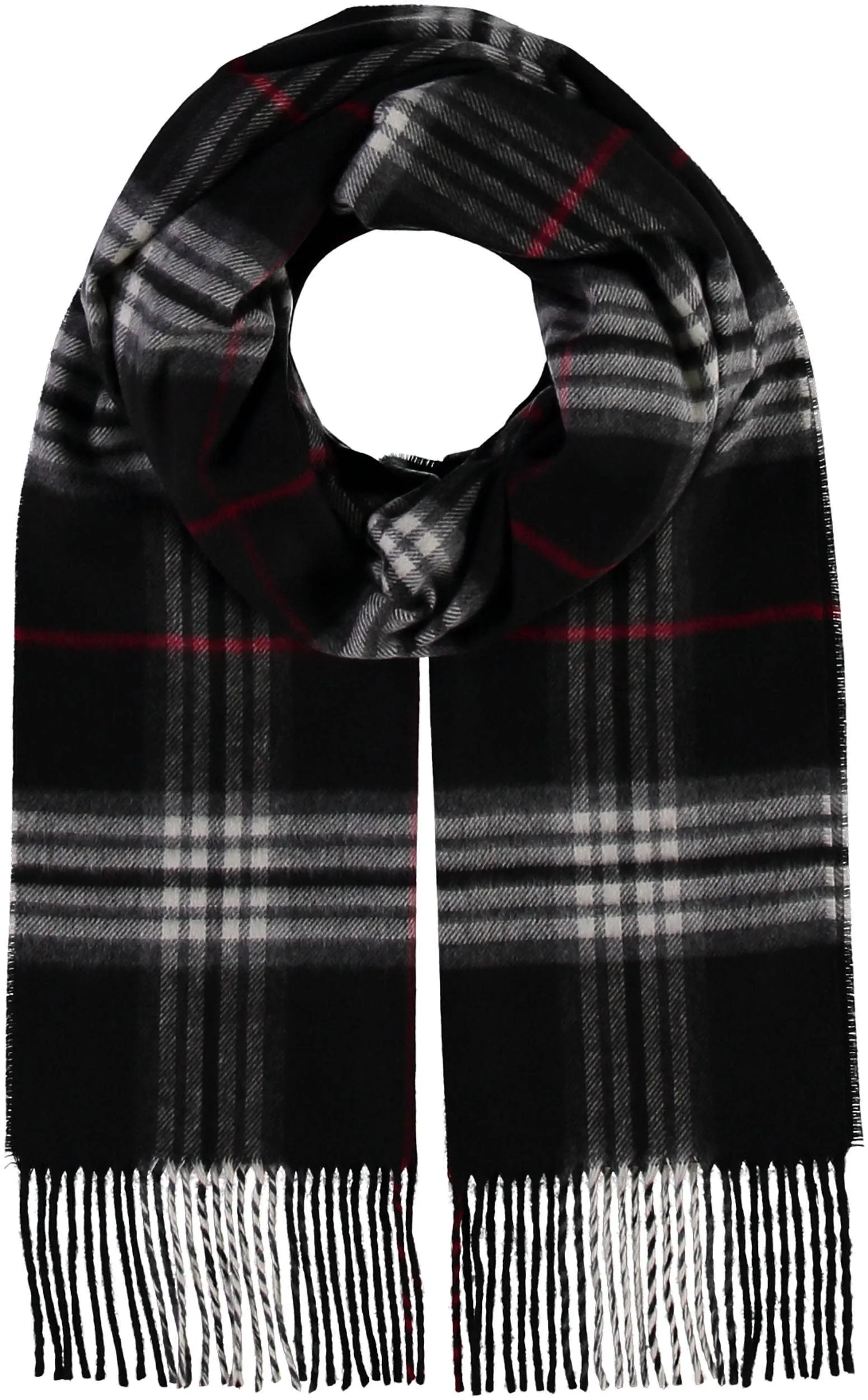 FRAAS - The Scarf Company - FRAAS Plaid Cashmink® Scarf: Light rose