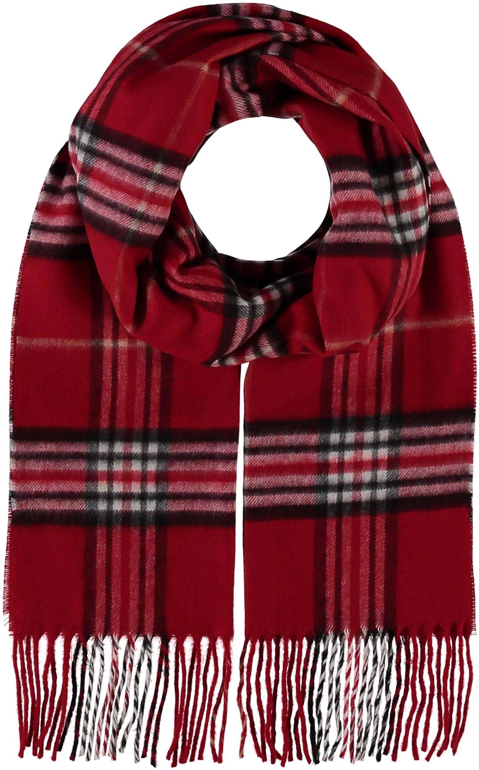 FRAAS - The Scarf Company - FRAAS Plaid Cashmink® Scarf: Light rose