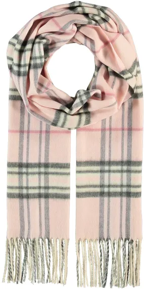 FRAAS - The Scarf Company - FRAAS Plaid Cashmink® Scarf: Light rose