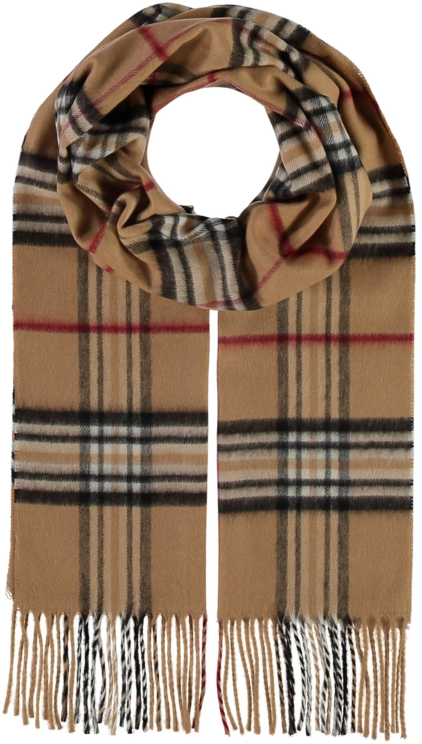 FRAAS - The Scarf Company - FRAAS Plaid Cashmink® Scarf: Light rose