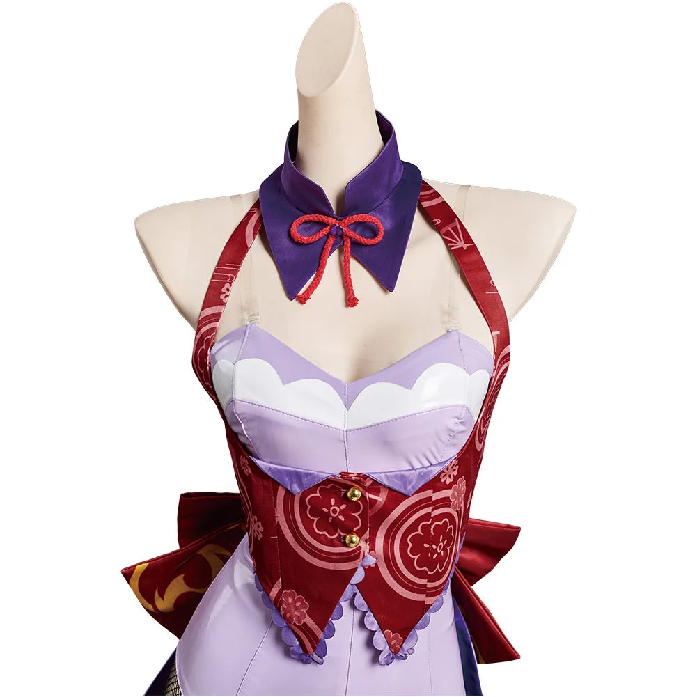 Genshin Impact Beelzebul Raiden Shogun Halloween Carnival Suit Cosplay Costume Bunny Girl Jumpsuit Outfits