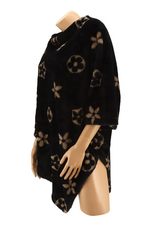 Geometric Fur Cape
