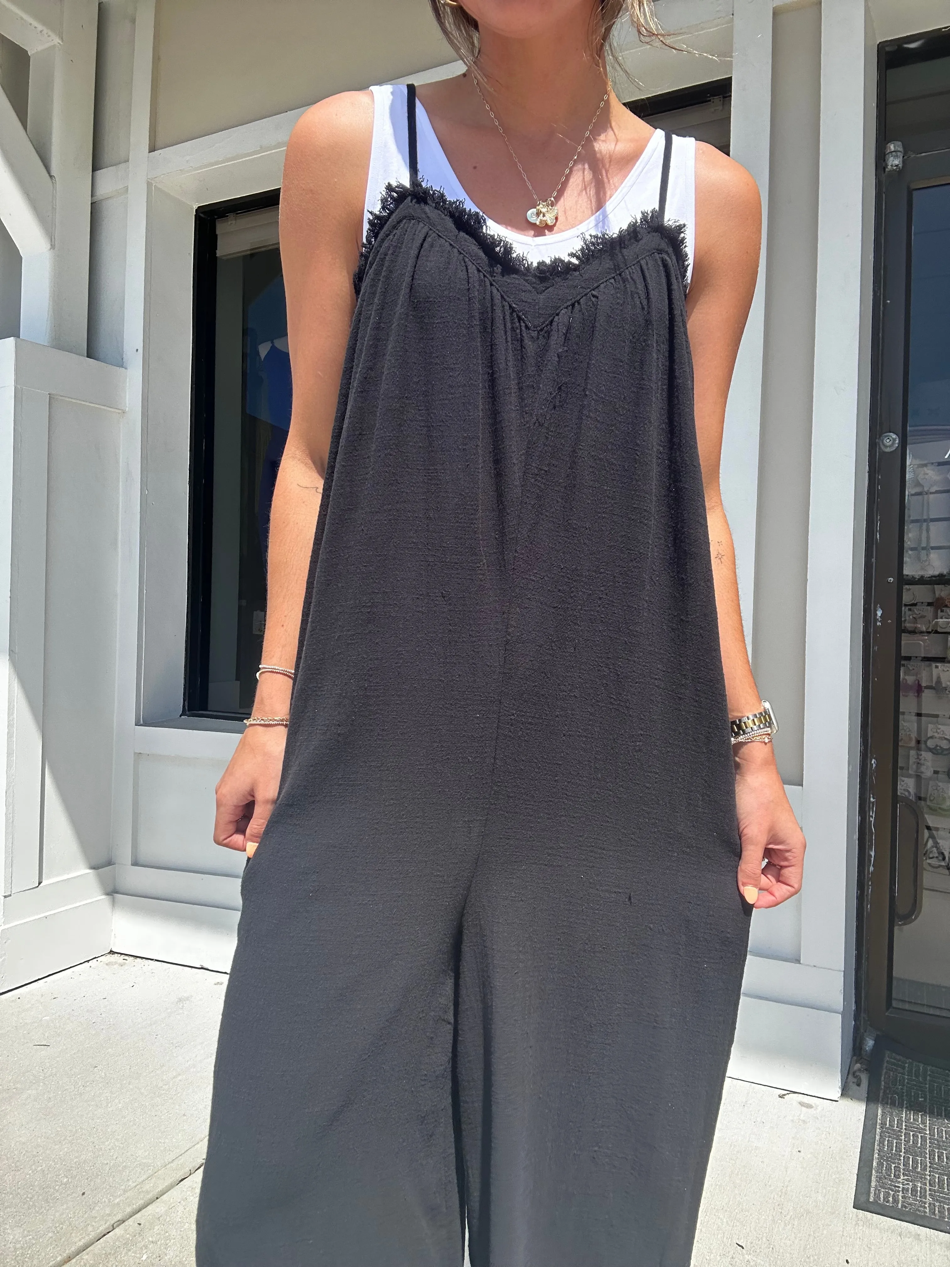 Gracie Gauze Wide Leg Jumpsuit