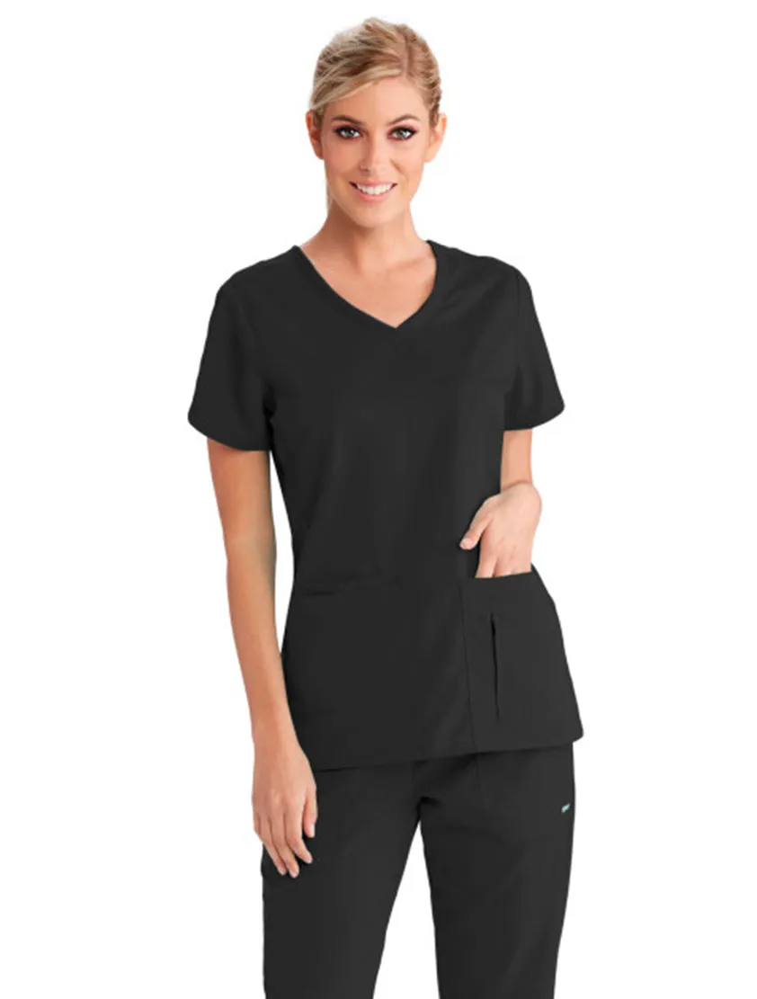 Grey's Anatomy™ by Barco Cora 4-Pocket Scrub Top-Extra LG