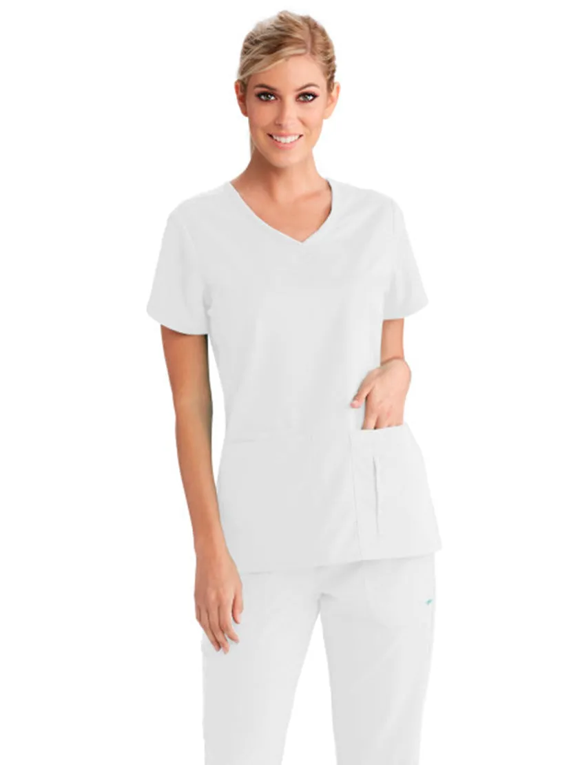 Grey's Anatomy™ by Barco Cora 4-Pocket Scrub Top-Extra LG