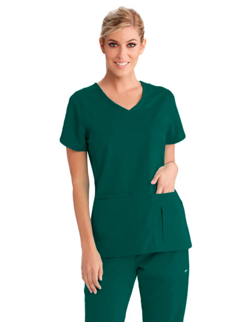 Grey's Anatomy™ by Barco Cora 4-Pocket Scrub Top-Extra LG