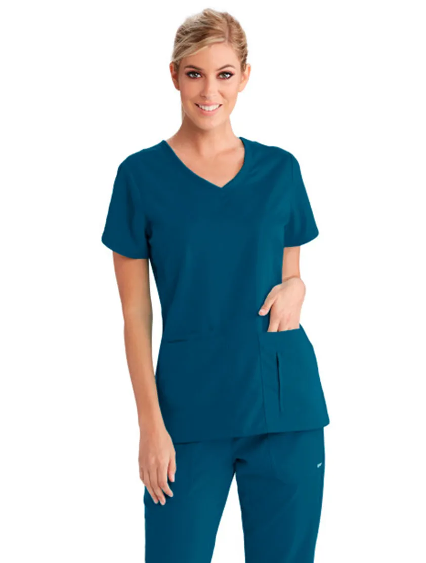 Grey's Anatomy™ by Barco Cora 4-Pocket Scrub Top-Extra LG