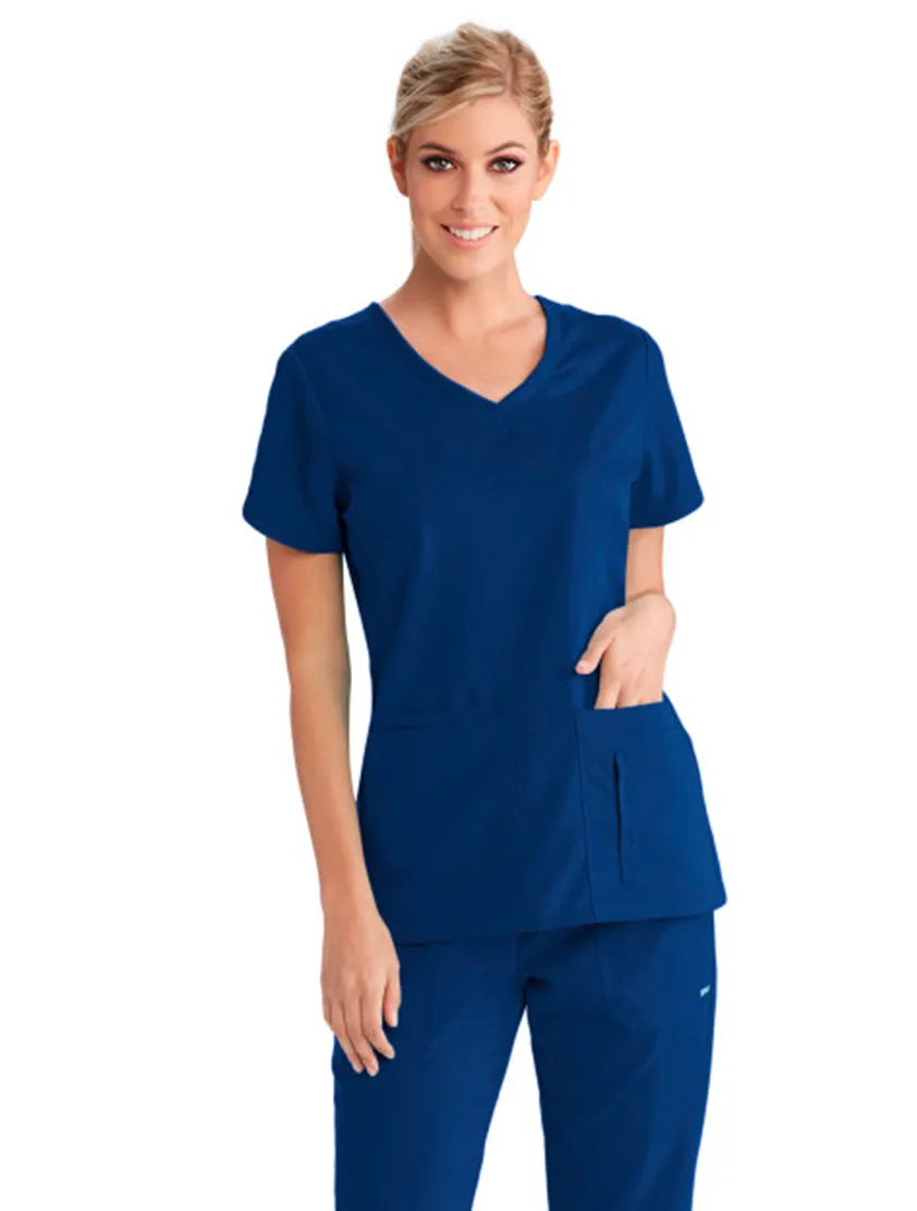 Grey's Anatomy™ by Barco Cora 4-Pocket Scrub Top-Extra LG