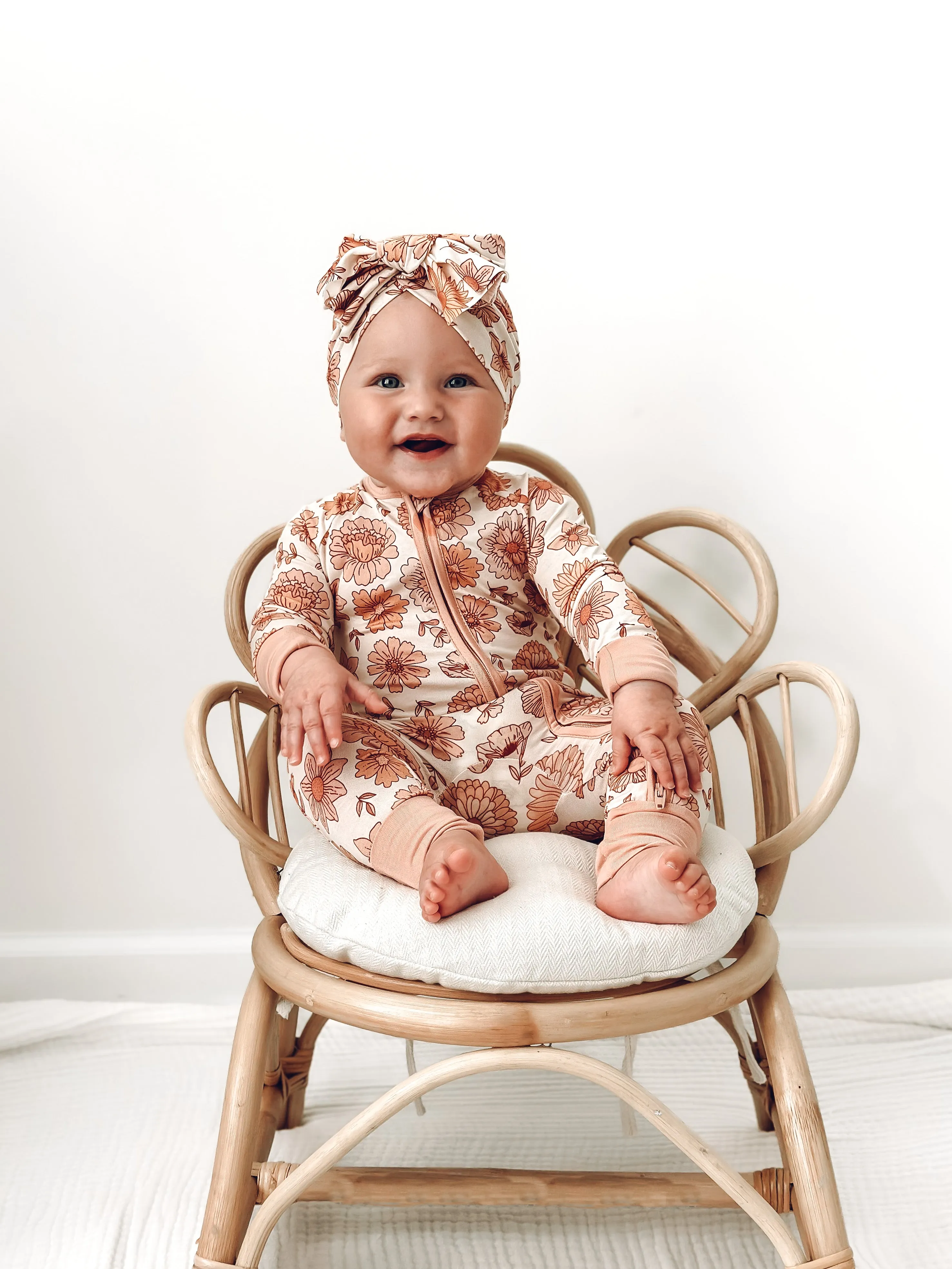 In My Jammers Remi Floral Zipper Romper