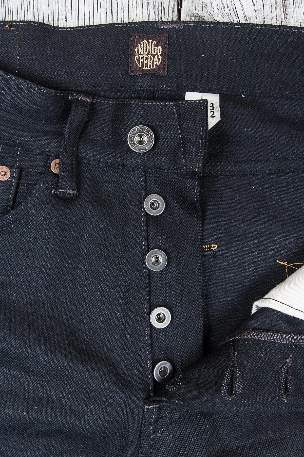 Indigofera Buck Jeans Selvedge Gunpowder