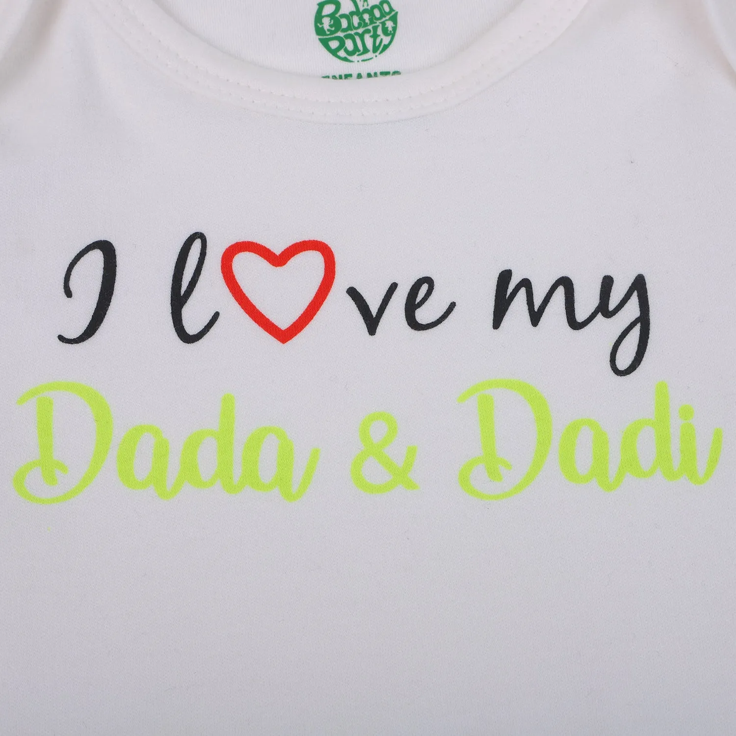 Infant Cotton Romper Dada & Dadi - B.White