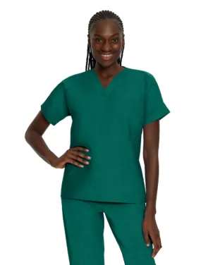 Landau Scrub Zone Unisex No-Pocket V-Neck Scrub Top