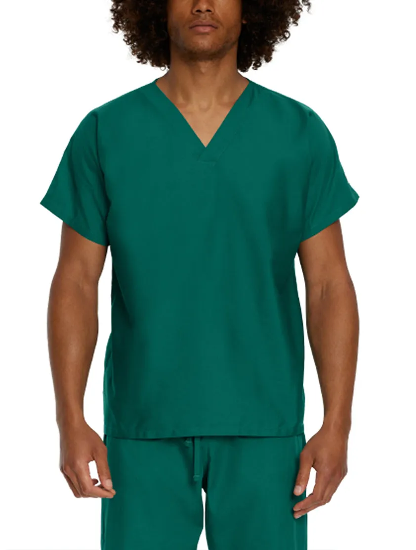 Landau Scrub Zone Unisex No-Pocket V-Neck Scrub Top