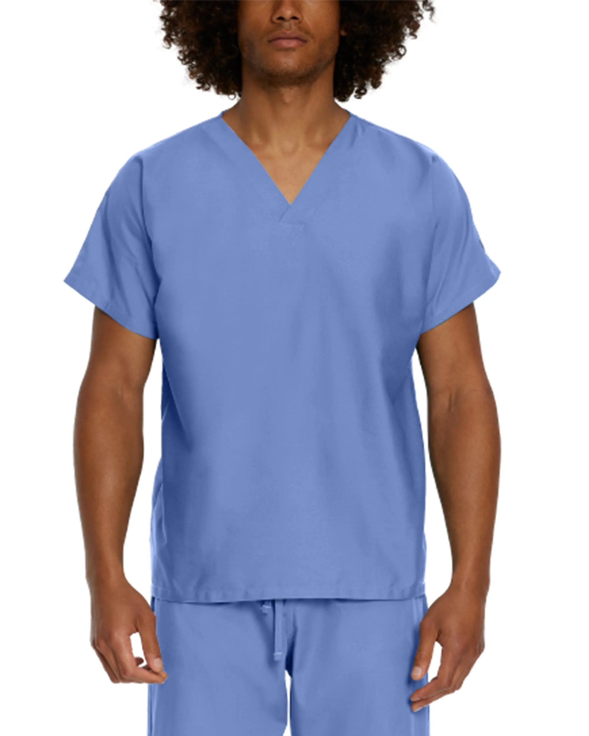 Landau Scrub Zone Unisex No-Pocket V-Neck Scrub Top