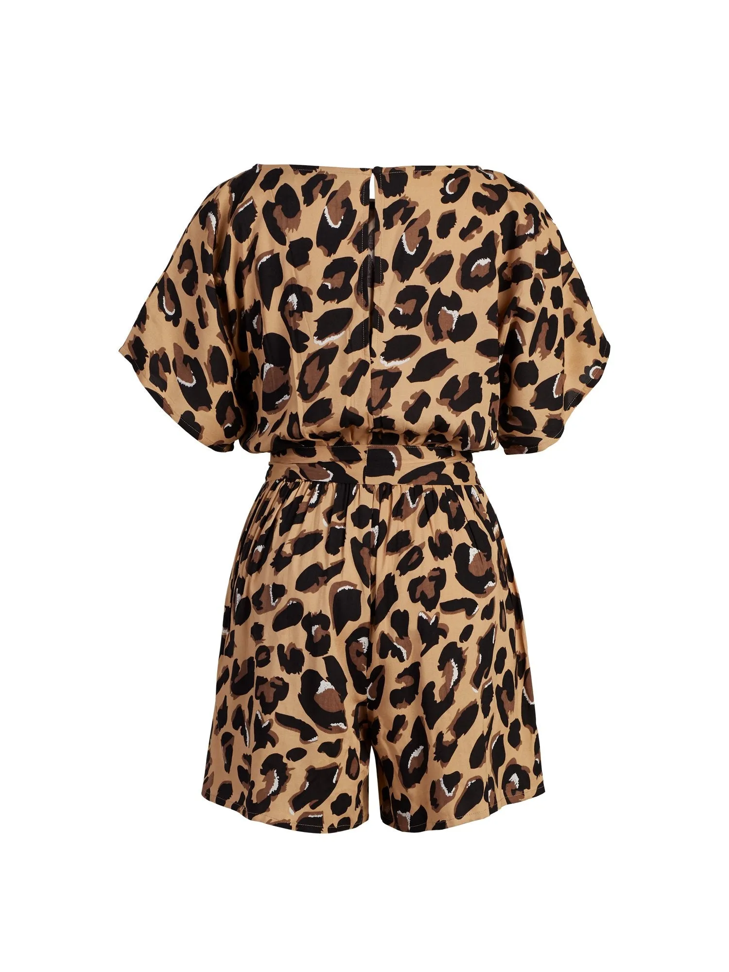 Leopard Dolman Romper