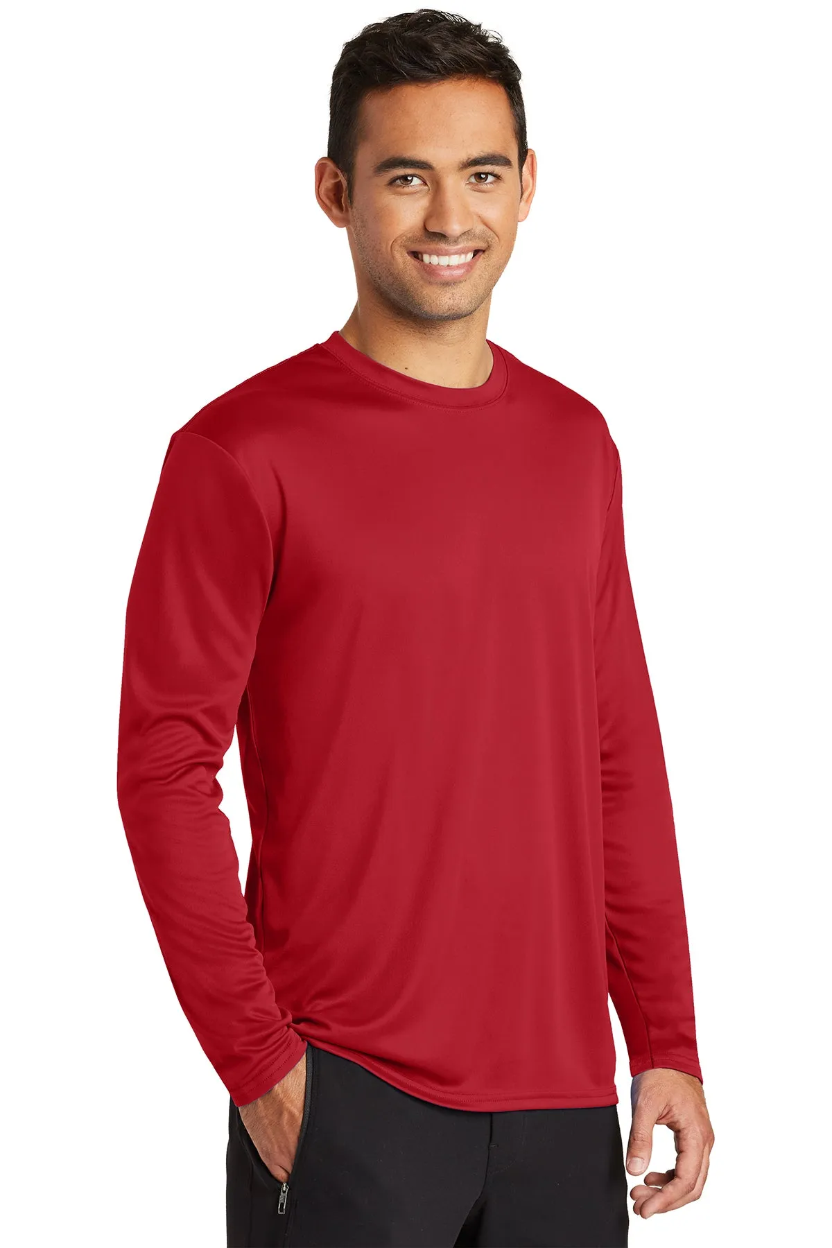 Long Sleeve Performance Tee / Red / Cape Henry Strength & Conditioning