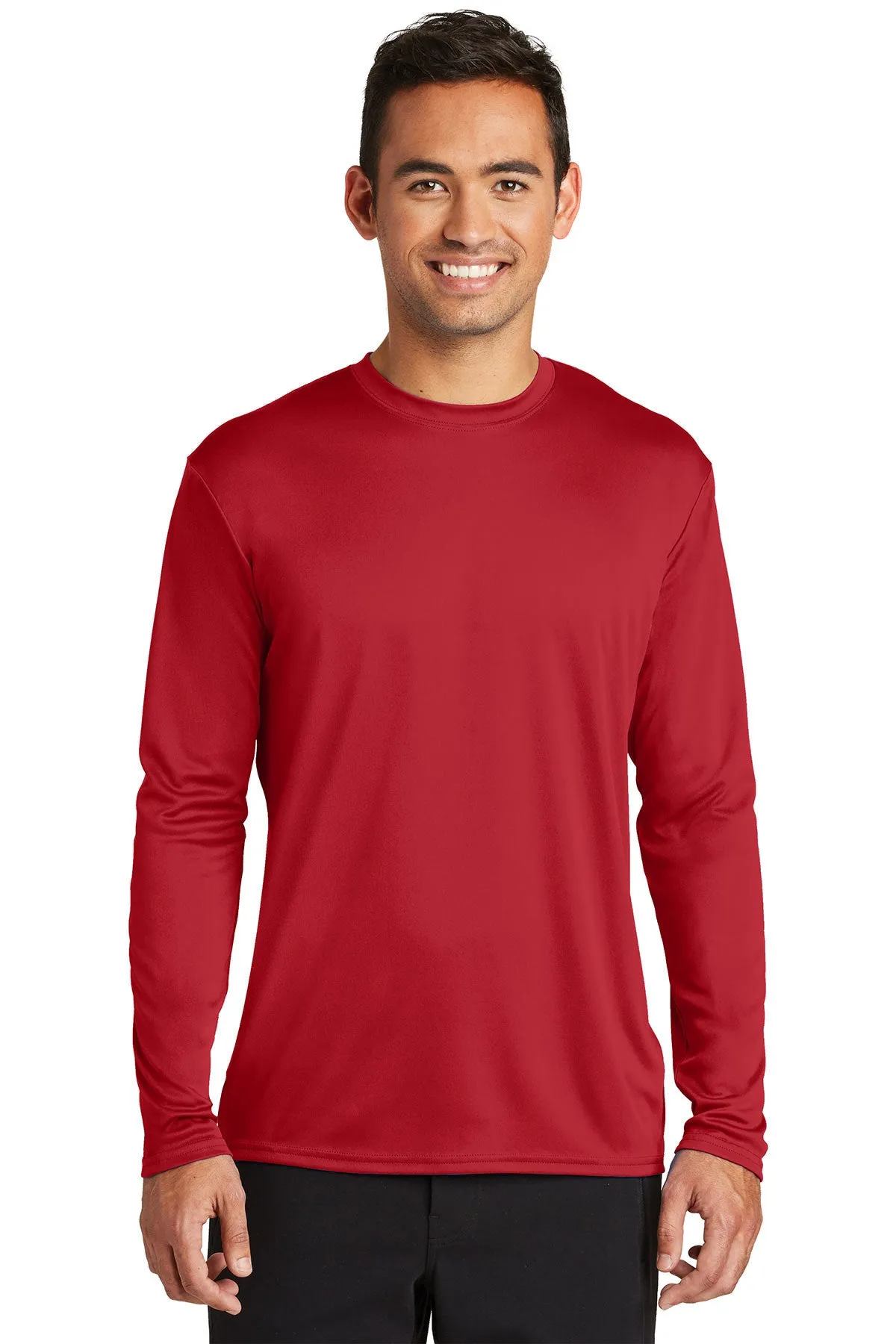 Long Sleeve Performance Tee / Red / Cape Henry Strength & Conditioning