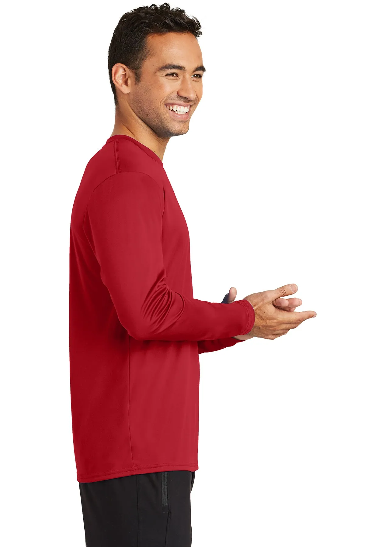 Long Sleeve Performance Tee / Red / Cape Henry Strength & Conditioning
