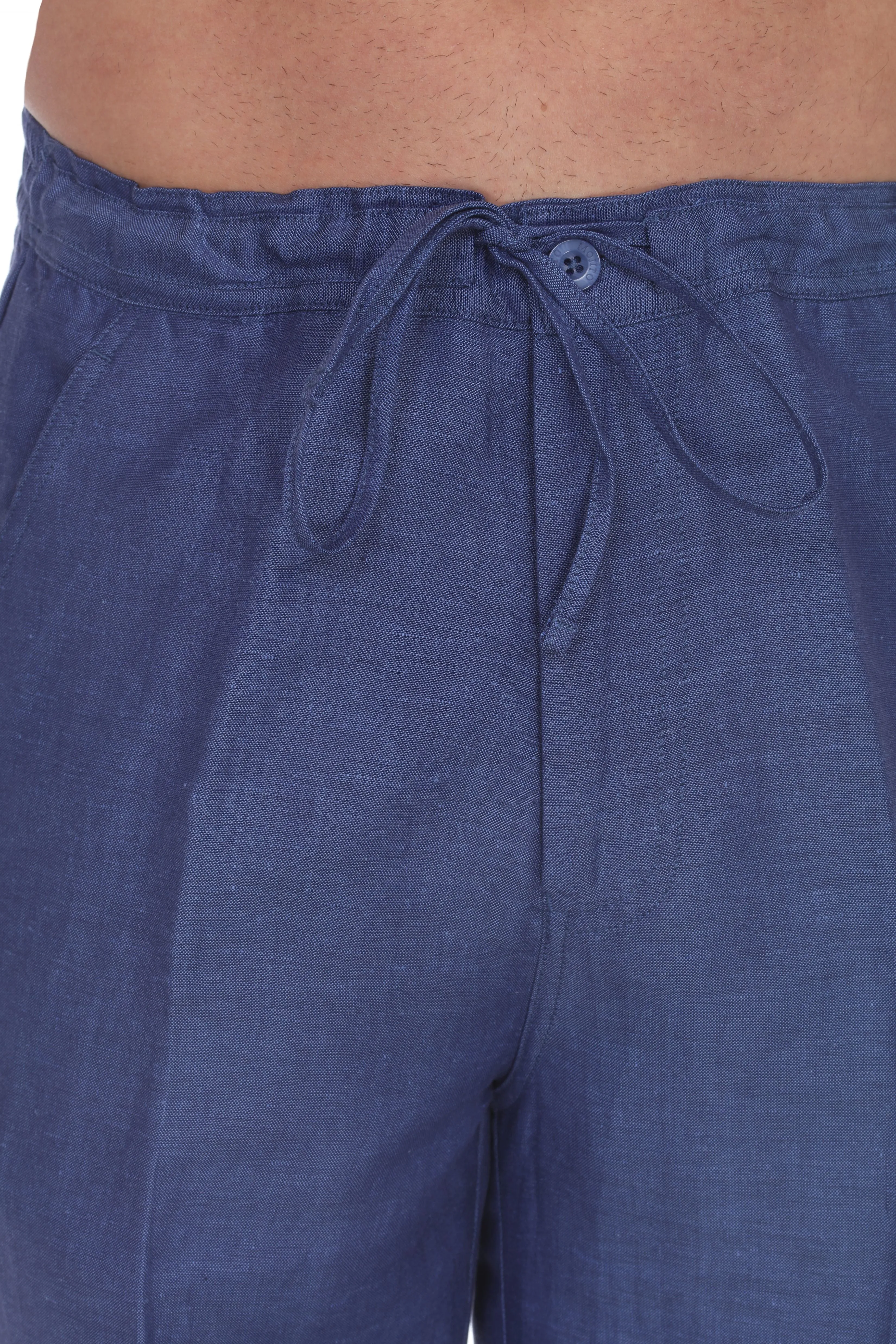 Men's Casual Linen Drawstring  Pants
