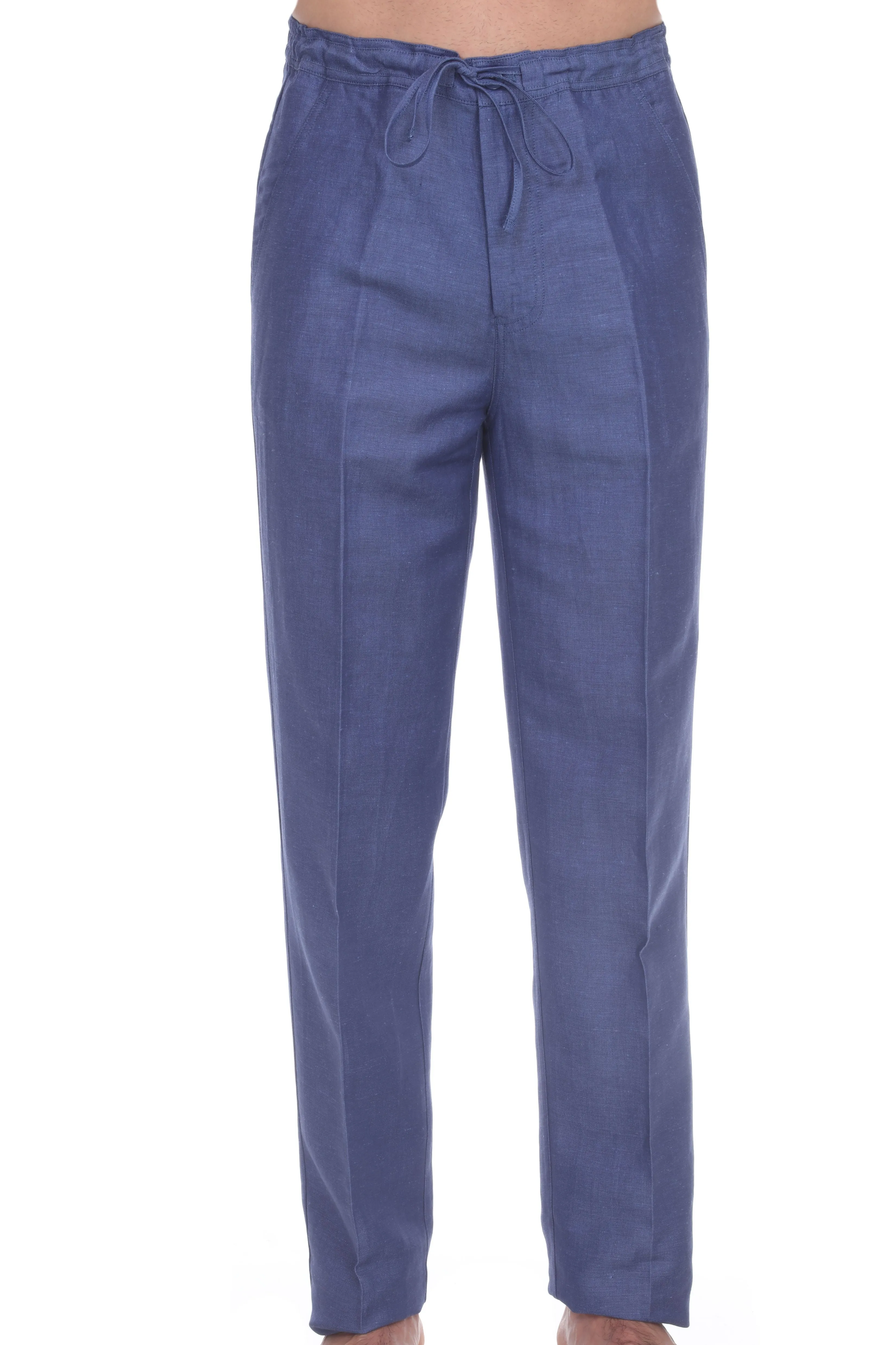 Men's Casual Linen Drawstring  Pants