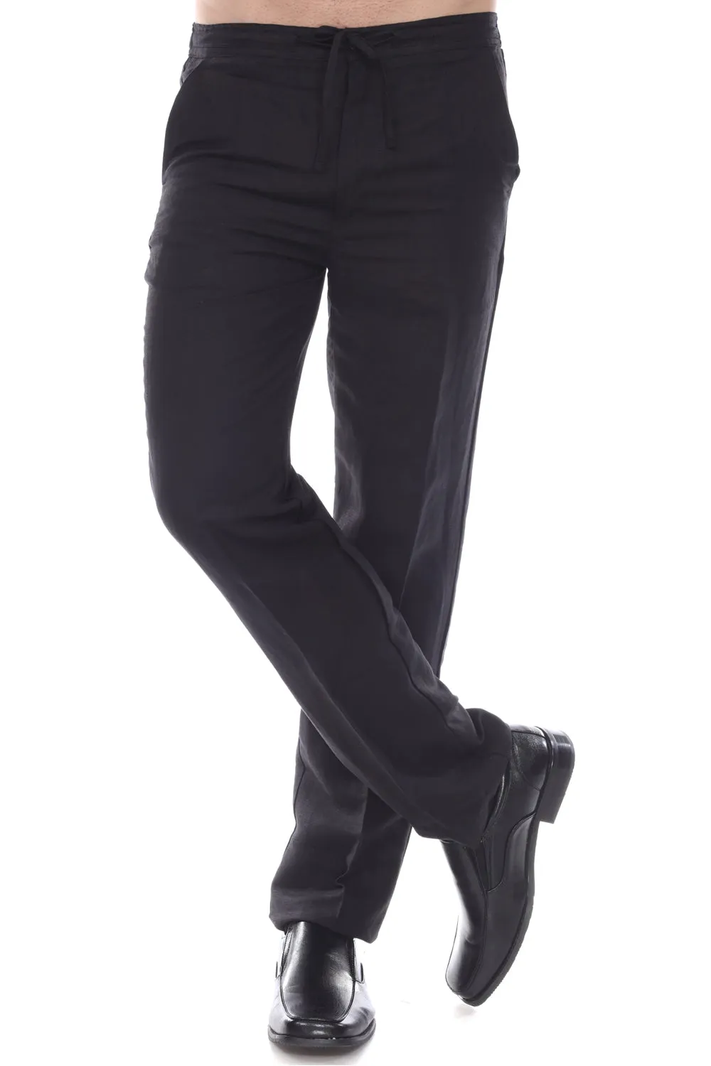 Men's Casual Linen Drawstring  Pants