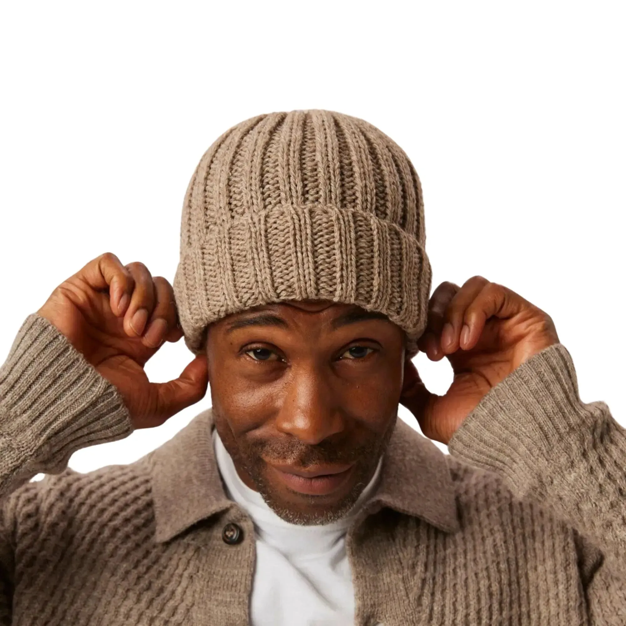 Milliner Oak Ribbed Beanie